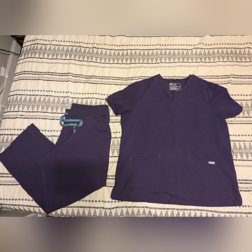 Figs Scrubs Set Purple Jam